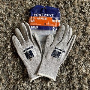 Portwest A620 Safety Work Glove PU Coated Cut Resist Grip Palm ANSI LOT of 2, NW